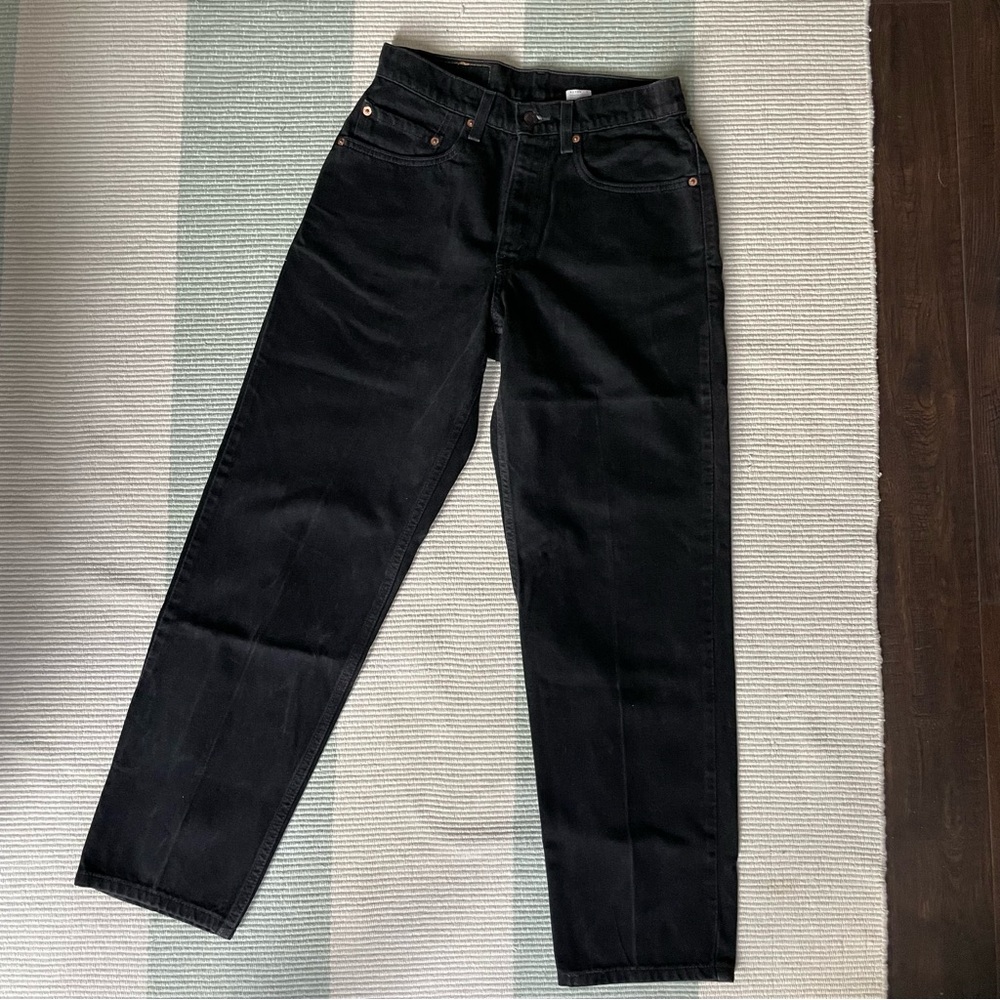 Levi's Straight Black Jeans